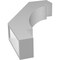 Ekena Millwork 3 1/2-in. W x 14-in. D x 22-in. H Merced Architectural Grade PVC Knee Brace BRCP035X14X22MRC - alternate 2